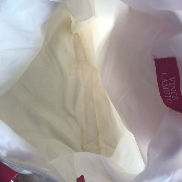 Hot pink and ivory tote bag - Picture 5 of 6